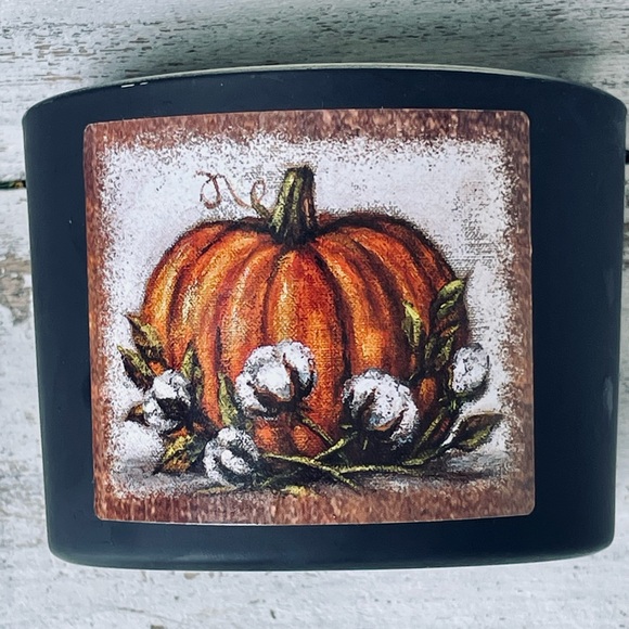*Orange Pumpkin Jar Candle 14 oz Pumpkin Spice Scent - Picture 10 of 17